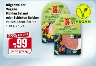 REWE Kaufpark Rügenwalder Vegane Mühlen Salami Oder Schinken Spicker Angebot