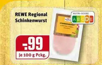 REWE Kaufpark Rewe Regional Schinkenwurst Angebot