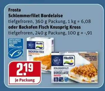 REWE Kaufpark Frosta Schlemmerfilet Bordelaise Oder Backofen Fisch Knusprig Kross Angebot