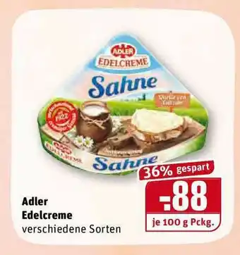 REWE Kaufpark Adler Edelcreme Angebot