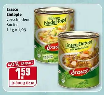 REWE Kaufpark Erasco Eintöpfe Angebot