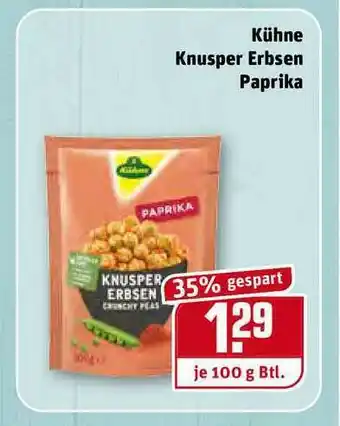 REWE Kaufpark Kühne Knusper Erbsen Paprika Angebot