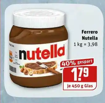 REWE Kaufpark Ferrero Nutella Angebot