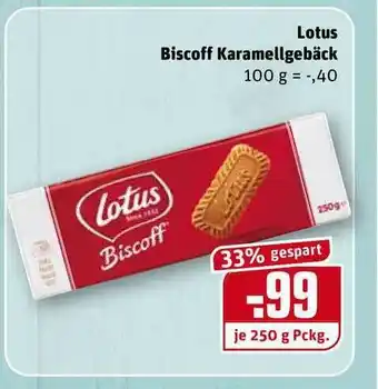 REWE Kaufpark Lotus Biscoff Karamellgebäck Angebot