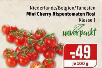 REWE Kaufpark Mini Cherry Rispentomaten Rosi Angebot