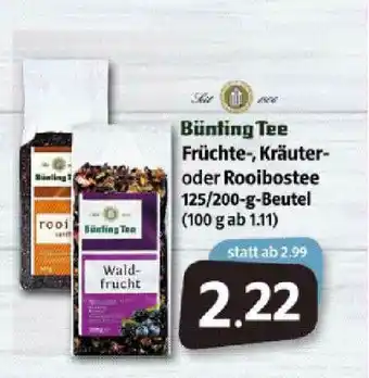 Markant Markt Bünting Tee Früchte-, Kräuter- Oder Rooibostee Angebot