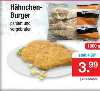 Zimmermann Hähnchen Burger Angebot