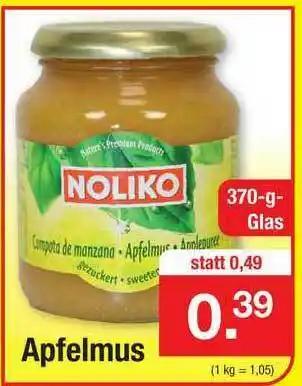 Zimmermann Noliko Apfelmus Angebot