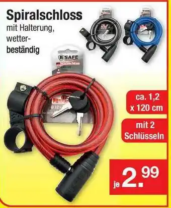 Zimmermann Spiralschloss Angebot