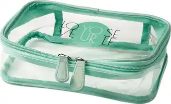 dm drogerie Vito & joe kosmetiktasche transparent mint love yourself Angebot