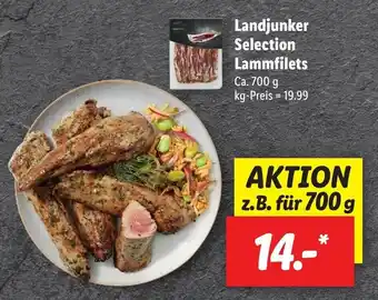 Lidl Landjunker Selection Lammfilets 700g Angebot