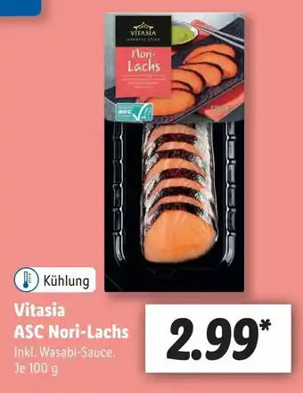 Lidl Vitasia ASC Nori Lachs 100g Angebot