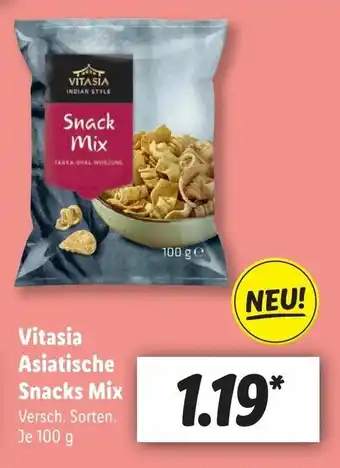 Lidl Vitasia Asiatische Snacks Mix 100g Angebot