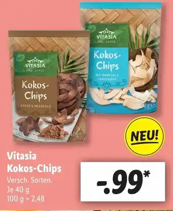 Lidl Vitasia Kokos Chips 40g Angebot