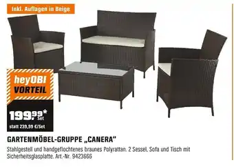 OBI GARTENMÖBEL-GRUPPE ,,CANERA" Angebot