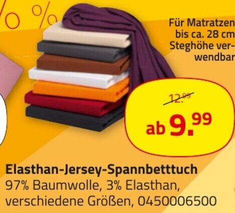 ROLLER Elasthan-Jersey-Spannbetttuch Angebot