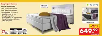 Netto Marken-Discount JUSKYS Boxspringbett Montana Angebot