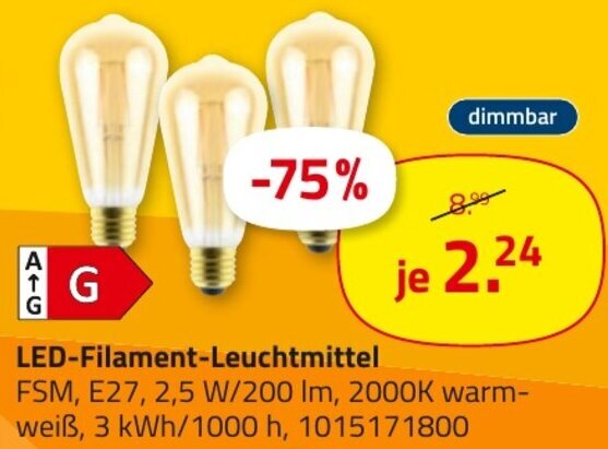 ROLLER LED-Filament-Leuchtmittel Angebot