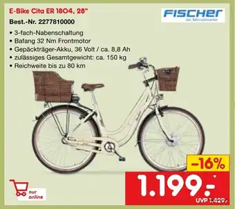 Netto Marken-Discount FISCHER E-Bike Cita ER 1804, 28" Angebot