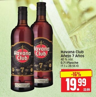 Edeka Herkules Havan Club Añejo 7 Años 0,7L Angebot