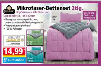 Norma Mikrofaser Bettenset 2 tlg Angebot