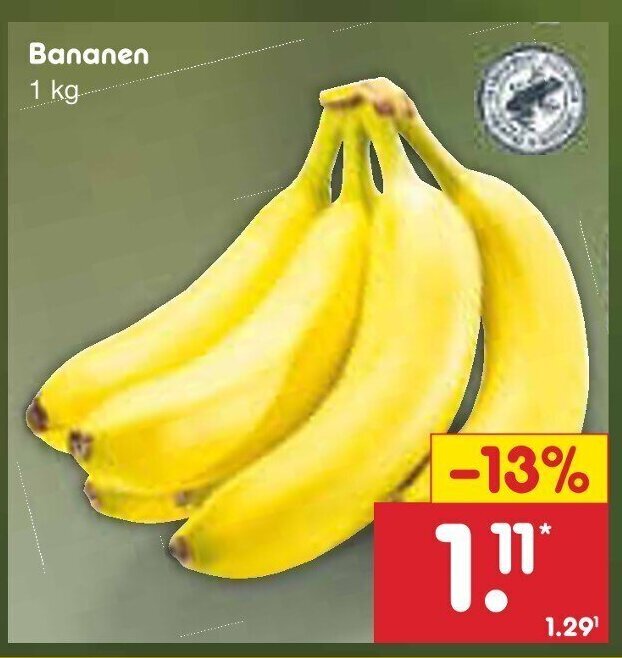 Netto Marken-Discount Bananen 1 kg- Angebot