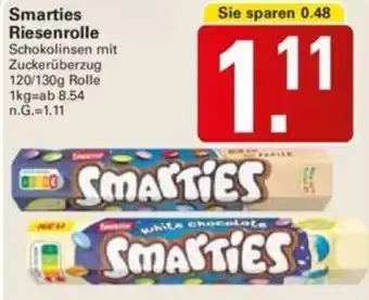 WEZ Smarties Riesenrolle 120/130g Rolle Angebot