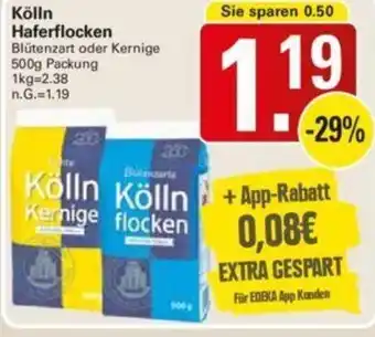 WEZ Kölln Haferflocken 500g Packung Angebot