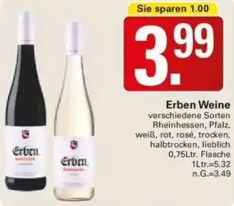 WEZ Erben Weine 0,75Ltr. Flasche Angebot