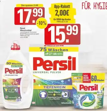 WEZ Persil Waschmittel 60-80 Waschanwendungen Angebot