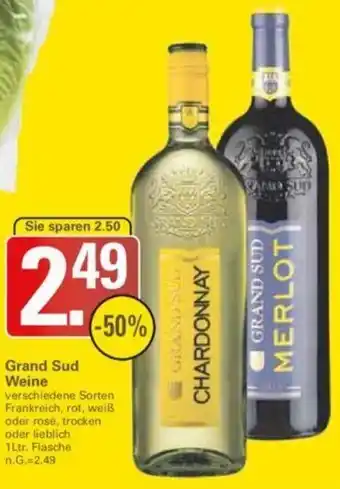 WEZ Grand Sud Weine 1 Ltr. Flasche Angebot