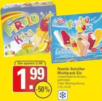 WEZ Nestlé Schöller Multipack Eis 3-9er Multipackung Angebot