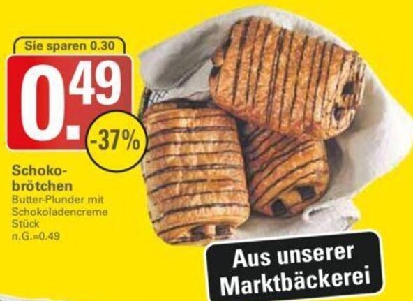 WEZ Schokobrötchen Angebot