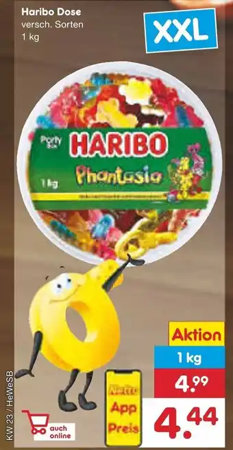 Netto Marken-Discount Haribo Dose versch. Sorten 1 kg Angebot