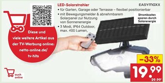 Netto Marken-Discount Easymaxx LED-Solarstrahler Angebot
