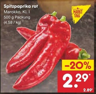 Netto Marken-Discount MARKT TAG Spitzpaprika rot Angebot