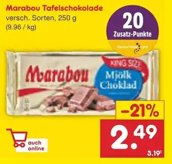 Netto Marken-Discount Marabou Tafelschokolade versch. Sorten, 250 g Angebot