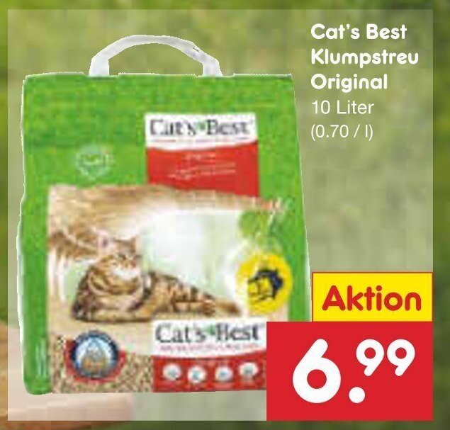 Cat's Best Klumpstreu Original 10 Liter Angebot bei Netto MarkenDiscount