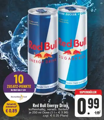 Edeka Wegner Red Bull Energy Drink 250ml Angebot