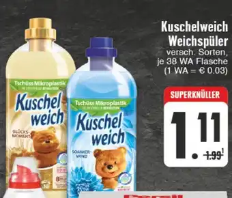 Edeka Wegner Kuschelweich Weichspüler 38WA Angebot