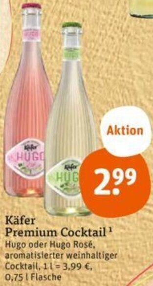 tegut Käfer Premium Cocktail 0,75 L Flasche Angebot