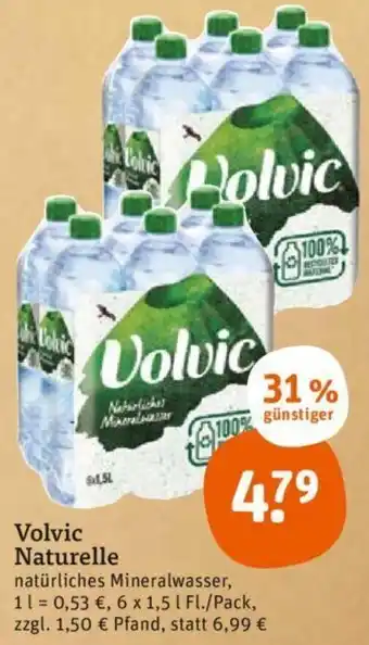 tegut Volvic Naturelle 6x1,5 L Angebot