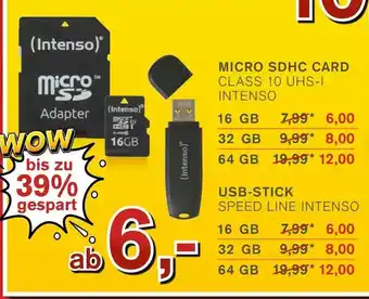 KODi Micro SDHC Card Class 10 UHS-I Intenso Angebot