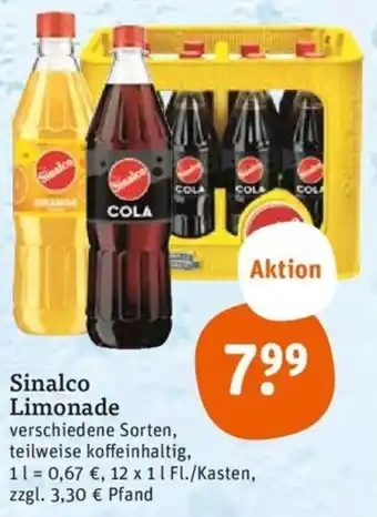 tegut Sinalco Limonade 12x1 L Fl. Angebot