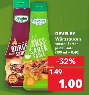 Kaufland Develey Würzsaucen 250ml Angebot