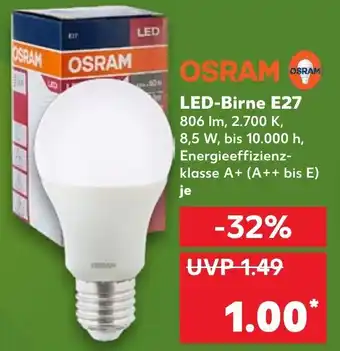 Kaufland Osram LED Birne E27 Angebot