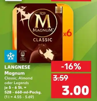 Kaufland Langnese Magnum 528-660ml Angebot