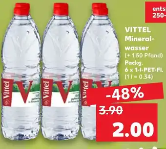 Kaufland Vittel Mineralwasser 6 x 1L Angebot