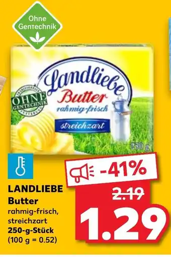 Kaufland Landliebe Butter 250g Angebot