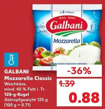 Kaufland Galbani Mozzarella Classic 125 g Angebot